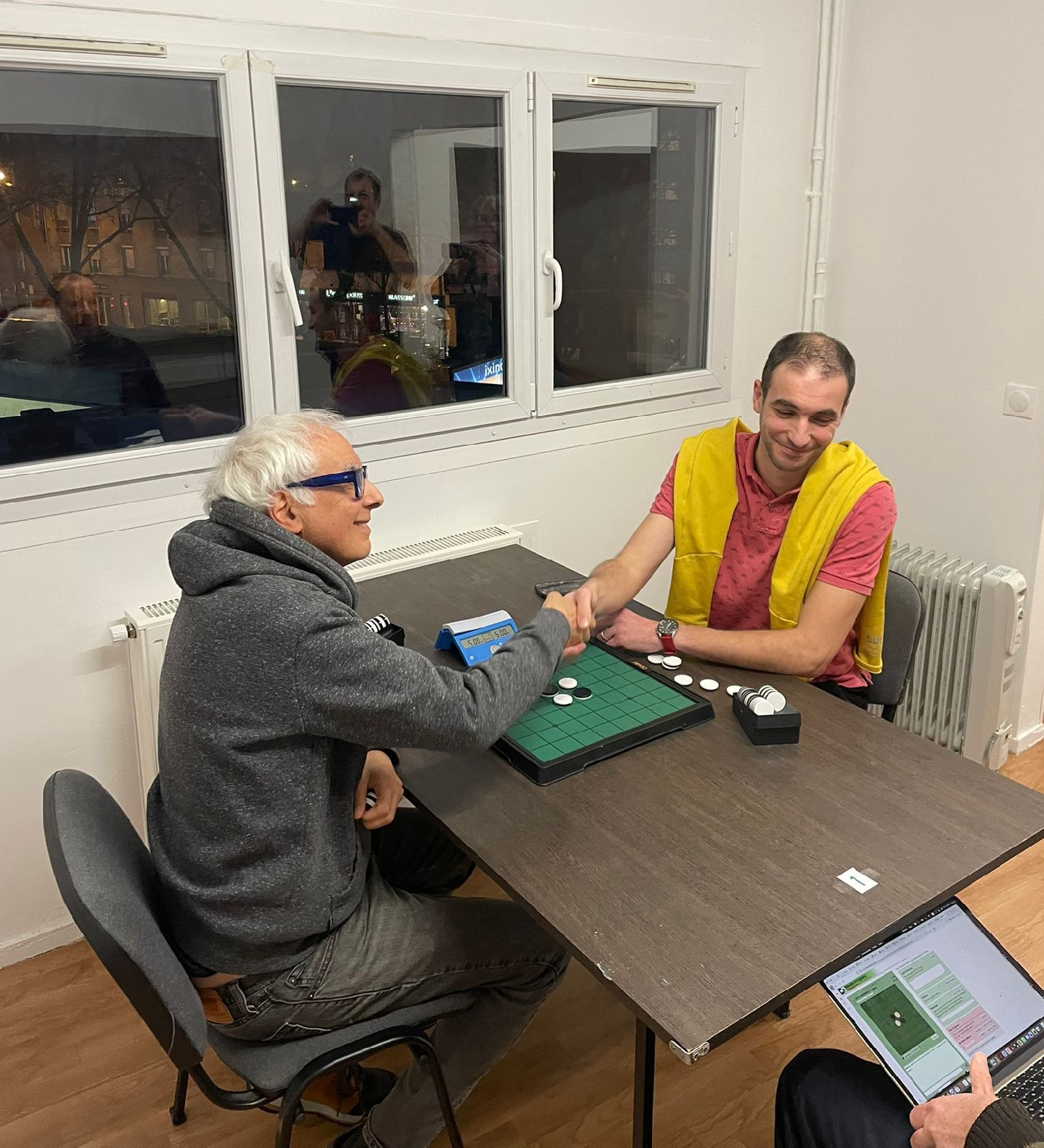 Thierry et Fouad avant la finale
